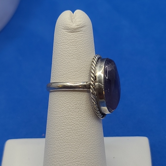 NWT Natural Amethyst Solitaire in 925 Sterling Silver Size 5 - Picture 8 of 8